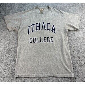 Ithaca College Shirt Mens Large Fruit of the Loom Heavy Cotton Sports Vintage NY